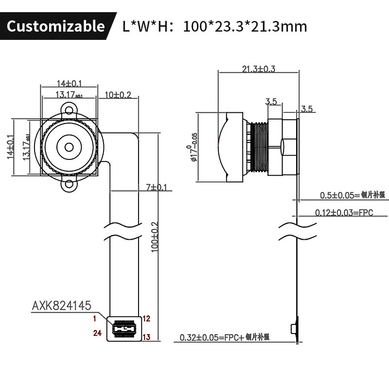 豪威OV5645 5MP USB MIPI DVP摄像头模组1487 作者:Adminisp 帖子ID:72 OV5645,USB摄像头模组,MIPI摄像头模组,DVP摄像头模组