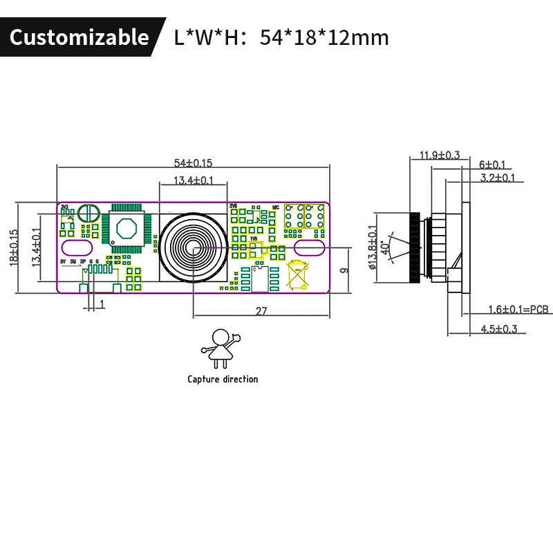 豪威OV5645 5MP USB MIPI DVP摄像头模组7141 作者:Adminisp 帖子ID:72 OV5645,USB摄像头模组,MIPI摄像头模组,DVP摄像头模组