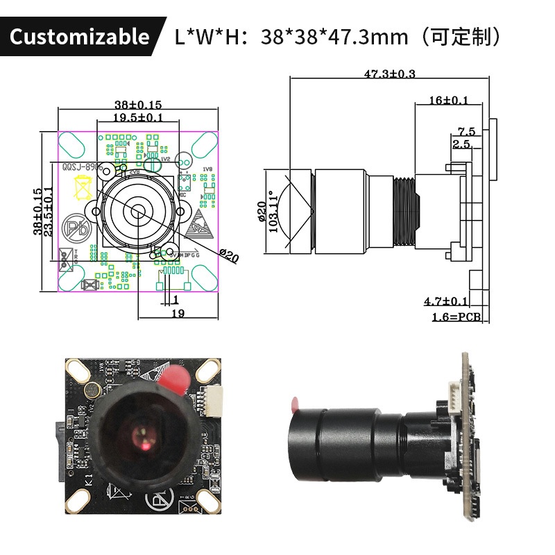 思特威SC2210 1080P 宽动态 MIPI USB摄像头模组499 作者:Adminisp 帖子ID:89 SC2210,宽动态,MIPI摄像头模组,USB摄像头模组