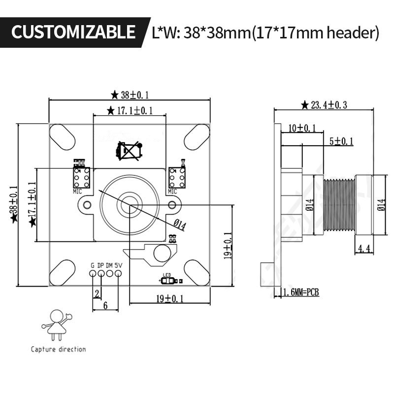 安森美 AR0234 1080P全局快门摄像头模组 DVP MIPI USB TYPE-C接口9905 作者:Adminisp 帖子ID:12 安森美,AR0234,全局快门,DVP摄像头模组,MIPI摄像头模组