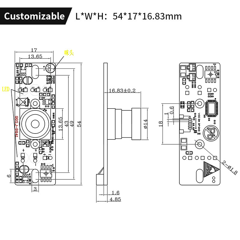 安森美AR0230 CMOS 1080P 高帧率 宽动态 低照度 USB MIPI DVP 摄像头模组4491 作者:Adminisp 帖子ID:60 AR0230,宽动态,低照度,USB摄像头模组,MIPI摄像头模组