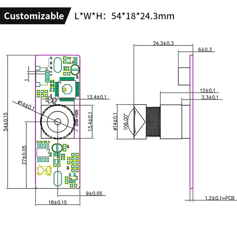 安森美AR0230 CMOS 1080P 高帧率 宽动态 低照度 USB MIPI DVP 摄像头模组6282 作者:Adminisp 帖子ID:60 AR0230,宽动态,低照度,USB摄像头模组,MIPI摄像头模组
