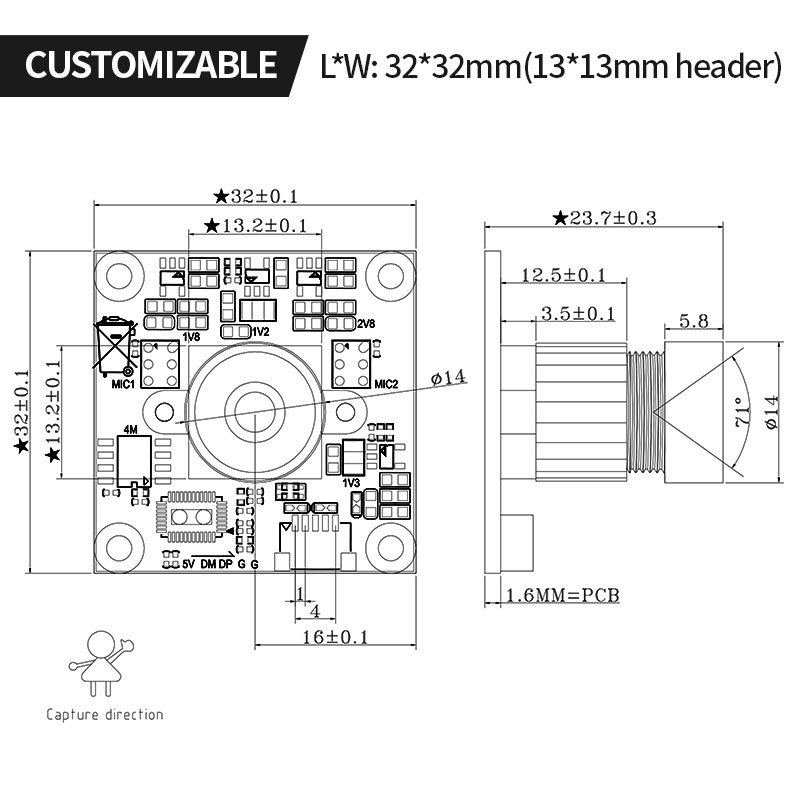 索尼IMX335 5MP MIPI USB摄像头模组2654 作者:Adminisp 帖子ID:71 IMX335,MIPI摄像头模组,USB摄像头模组